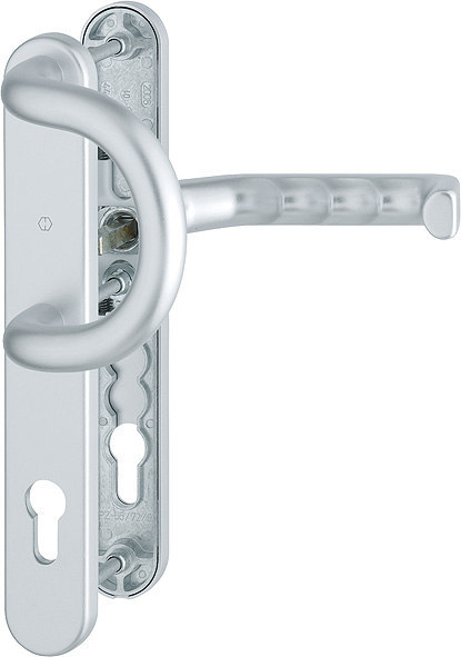 HOPPE® Wechselgarnitur mit Schmalschild Liverpool 538G/3357N/1313G, Aluminium Produktbild img1 L