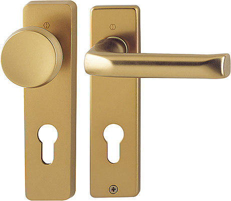HOPPE® Wechselgarnitur mit Kurzschild London 54/227K/202KP/AP/113, Aluminium Produktbild img1 L