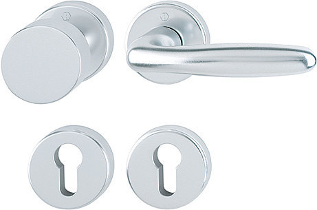 HOPPE® Wechselgarnitur mit Rosetten Verona 58/42KB/42KBS/1510, Aluminium Produktbild img1 L
