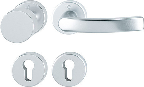 HOPPE® Wechselgarnitur mit Rosetten Luxembourg 58/42KB/42KBS/199, Aluminium Produktbild img1 L