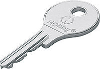 HOPPE Fenstergriffschlüssel, gleichschließend, 2D156, Eisen, vernickelt Produktbild img1 L