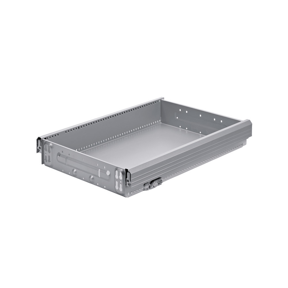 Hettich Stahlschubkasten, mit OrgaLine, Systema Top 2000 9134405, silber, aluminiumoptik Produktbild img1 L