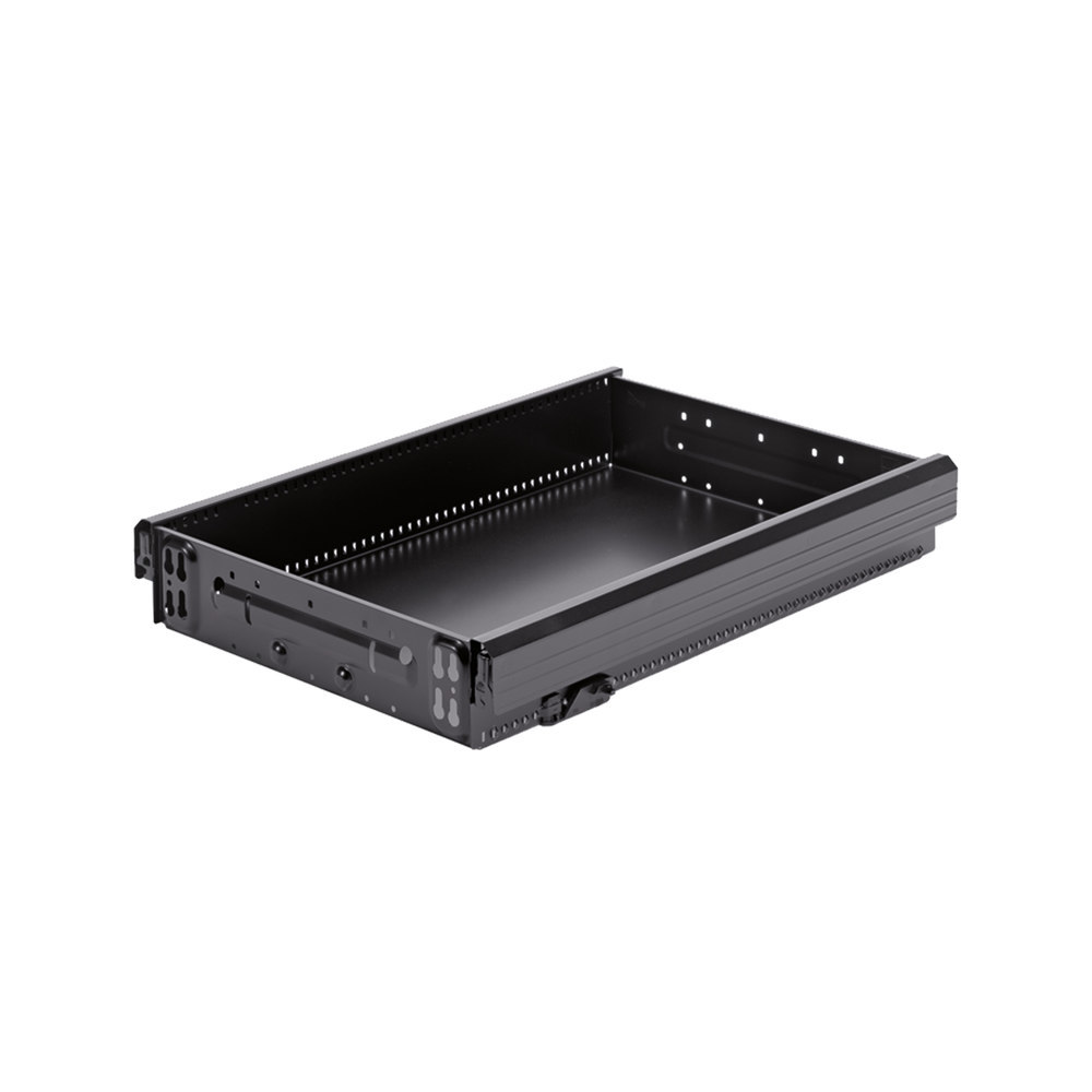 Hettich Schreibt.cont.-Stahlschubkasten, mit OrgaLine, Systema Top 2000 9134400, schwarz Produktbild img1 L
