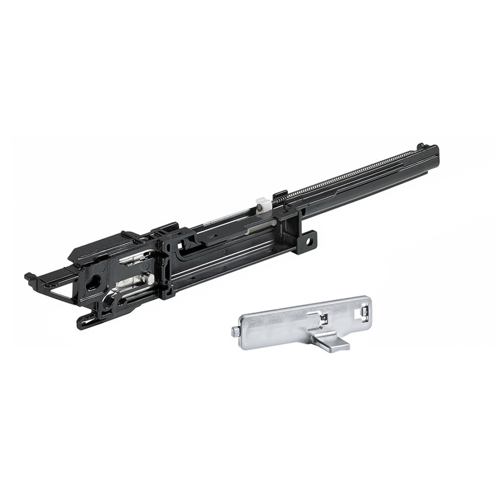 Hettich STAschubk.-Selbsteinzugsgehäuse, Systema Top 2000 9186465,rechts, aluminiumoptik Produktbild img1 L