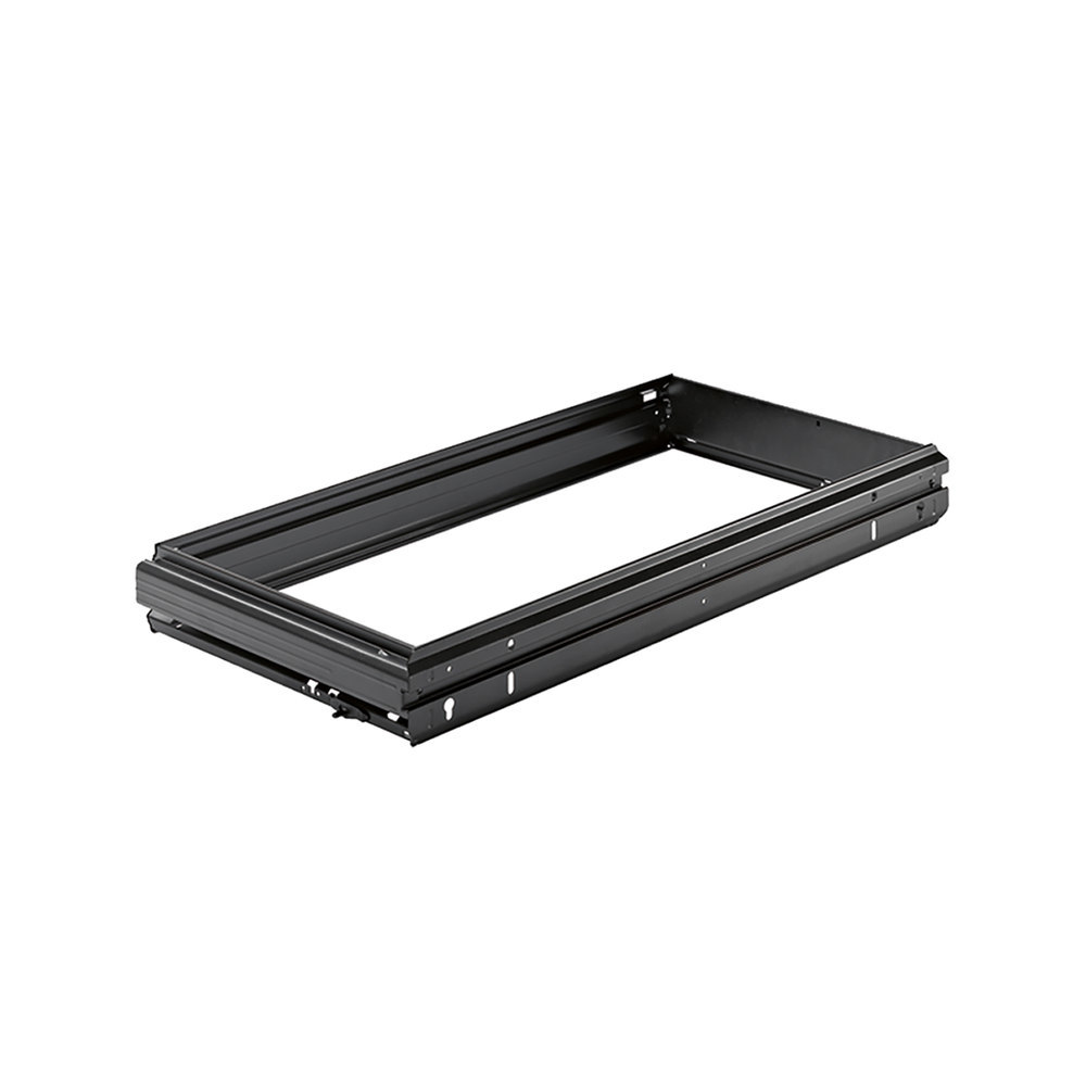 Hettich Stahlschubkasten-Hängeregistraturrahmen, Systema Top 2000 1051428, 2xA4, schwarz Produktbild img1 L