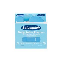 SALVEQUICK Salvequick Nachfüllp Strip-Fi ngerkuppe detektierbar 35 Stück Produktbild img1 L