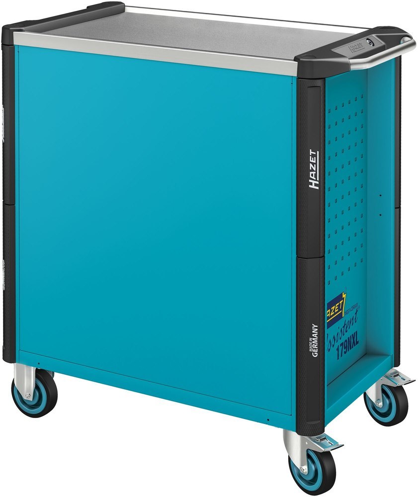 HAZET Werkstattwagen Assistent ∙ mit Sortiment 179NXL-7/265 ∙ 959 mm x 518 mm x 1020 mm ∙ Schubladen, flach: 5× 81 x 696 x 398 mm ∙ Schubladen, hoch: Produktbild img7 L