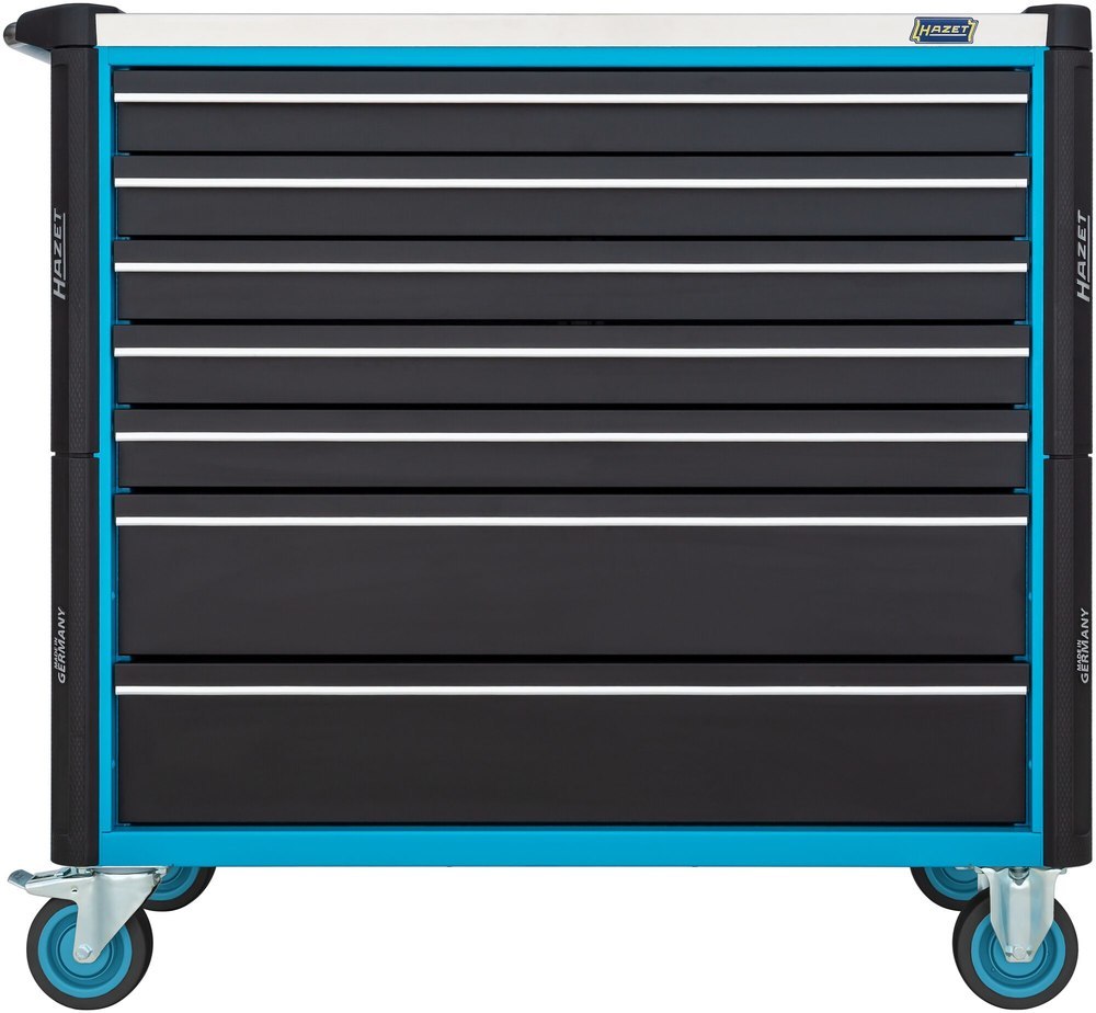 HAZET Werkstattwagen Assistent ∙ mit Sortiment 179NXXL-7/340 ∙ 1133 mm x 518 mm x 1020 mm ∙ Schubladen, flach: 5× 81 x 870 x 398 mm ∙ Schubladen, hoch Produktbild img4 L