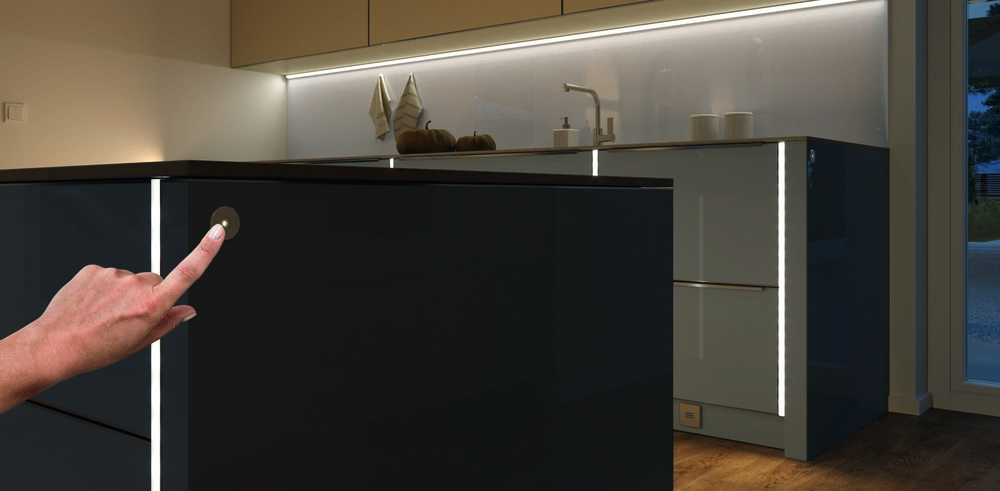 Halemeier LED-Leuchten-Dimmer, MultiSwitch2 Touch, max. 500W, aluminiumoptik Produktbild img3 L