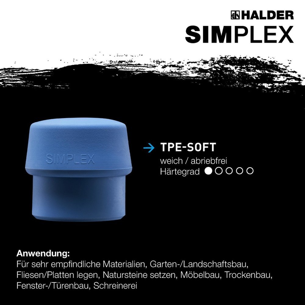 SIMPLEX Schlagkopf für Schonhammer , TPE-soft Produktbild img2 L