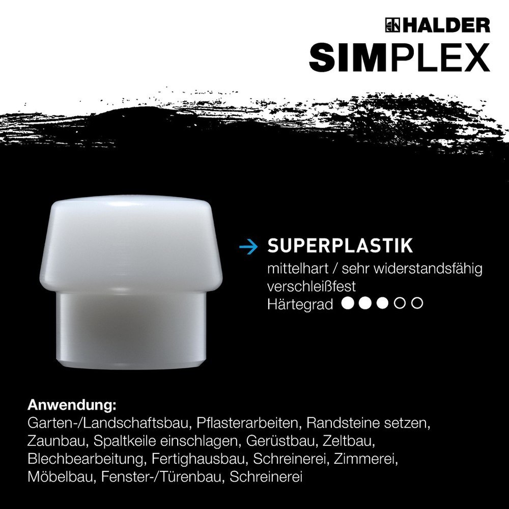 Halder SIMPLEX-Vorschlaghammer, Superplastik Produktbild img9 L
