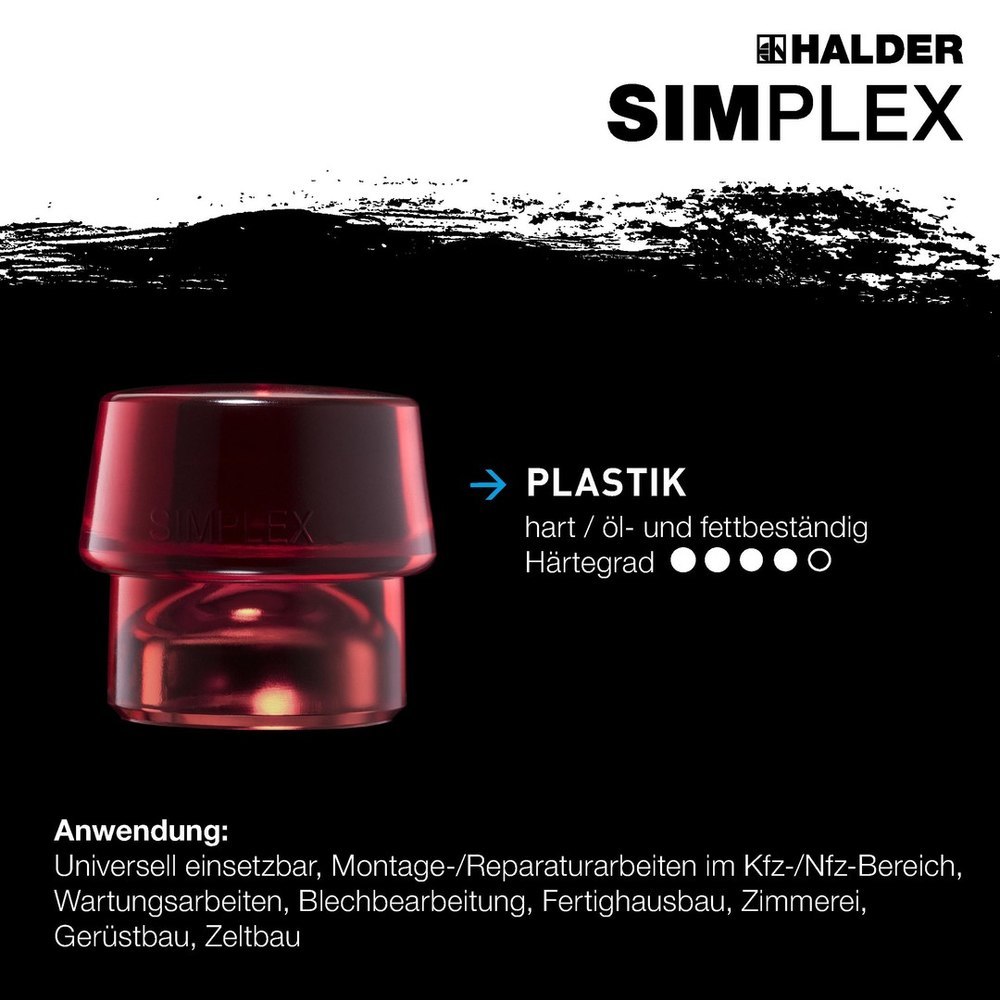 SIMPLEX Schlagkopf für Schonhammer , Plastik, hart Produktbild img1 L