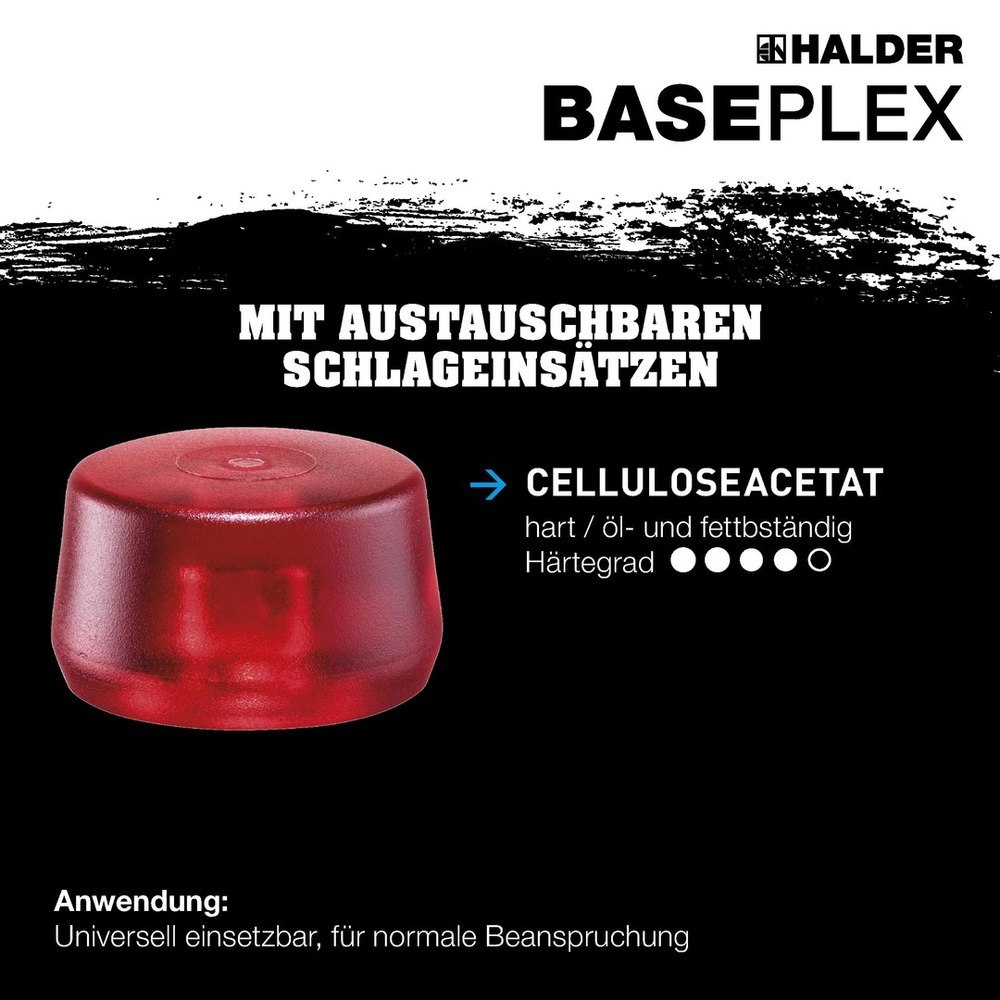 Halder BASEPLEX-Schonhammer, Celluloseacetat / celluloseacetat mit Zinkdruckguss-Gehäus… Produktbild img4 L