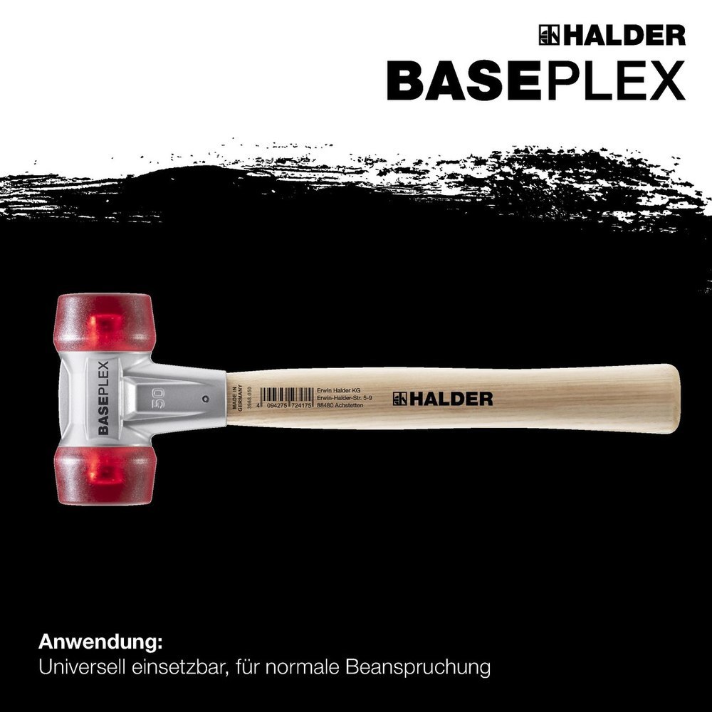 Halder BASEPLEX-Schonhammer, Celluloseacetat / celluloseacetat mit Zinkdruckguss-Gehäus… Produktbild img2 L