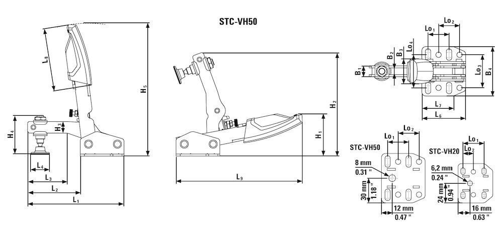 BESSEY Senkrechtspanner STC-VH Produktbild img5 L