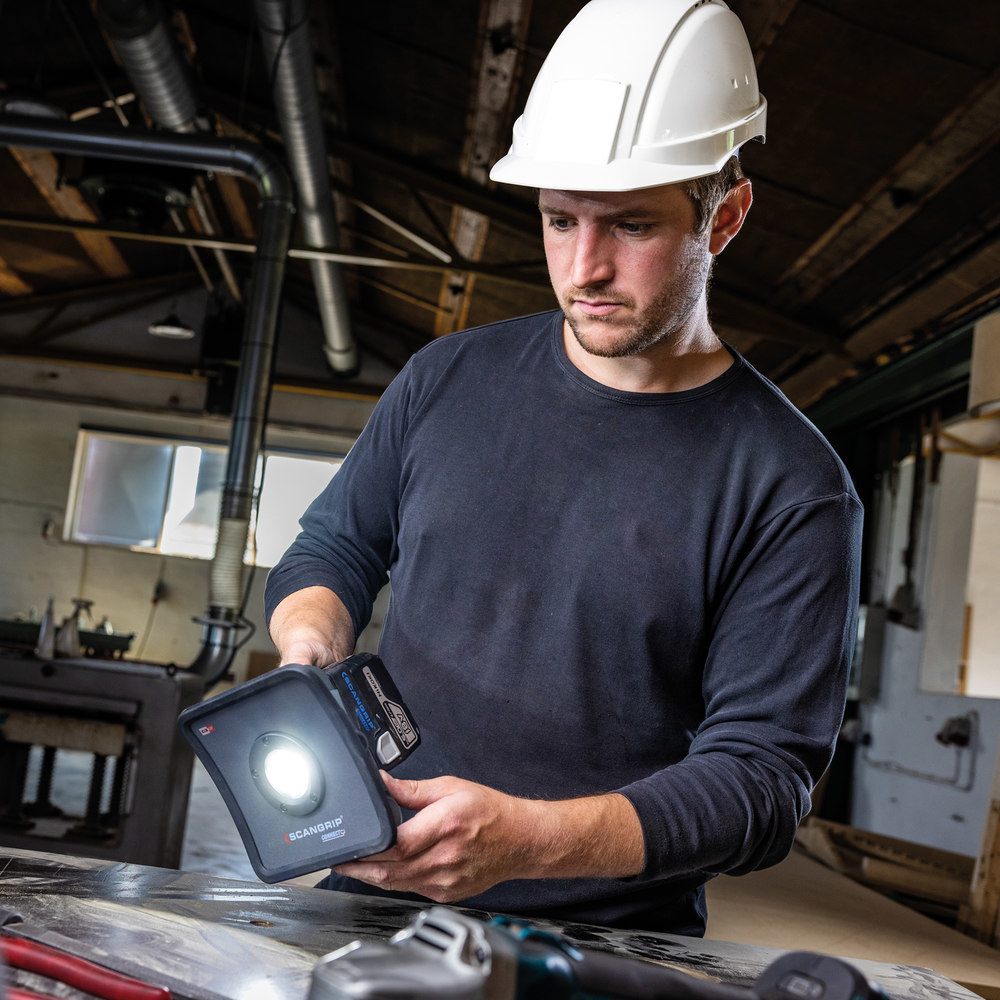 SCANGRIP Akku-Arbeitsleuchte NOVA 2 CONN ECT 200-2000Lumen ohne Akku Produktbild img10 L