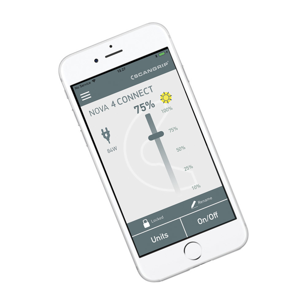 SCANGRIP Akku-Arbeitsleuchte NOVA 4 CONN ECT 400-4000Lumen ohne Akku Produktbild img9 L