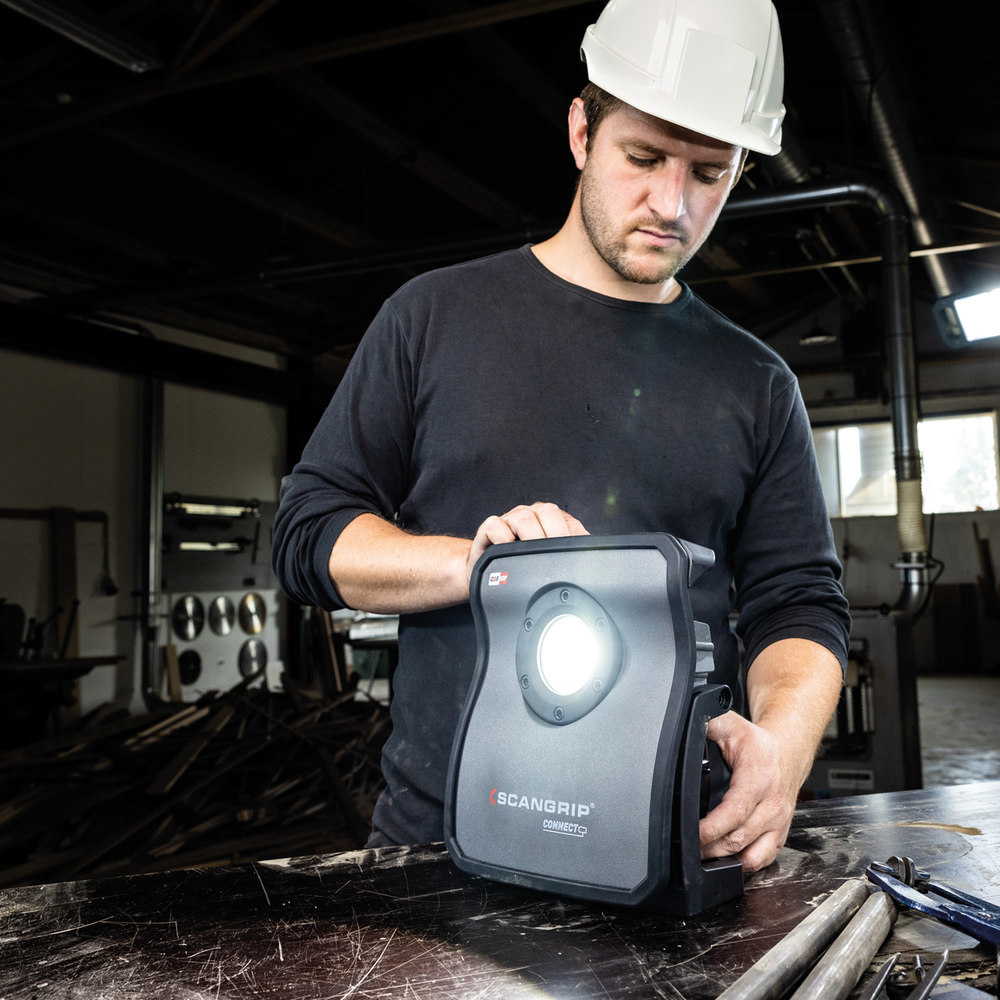 SCANGRIP Akku-Arbeitsleuchte NOVA 4 CONN ECT 400-4000Lumen ohne Akku Produktbild img13 L