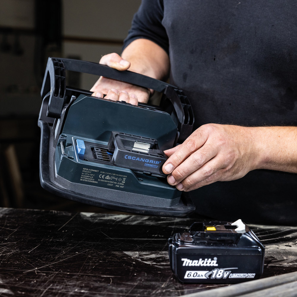 SCANGRIP Akku-Arbeitsleuchte NOVA 4 CONN ECT 400-4000Lumen ohne Akku Produktbild img15 L