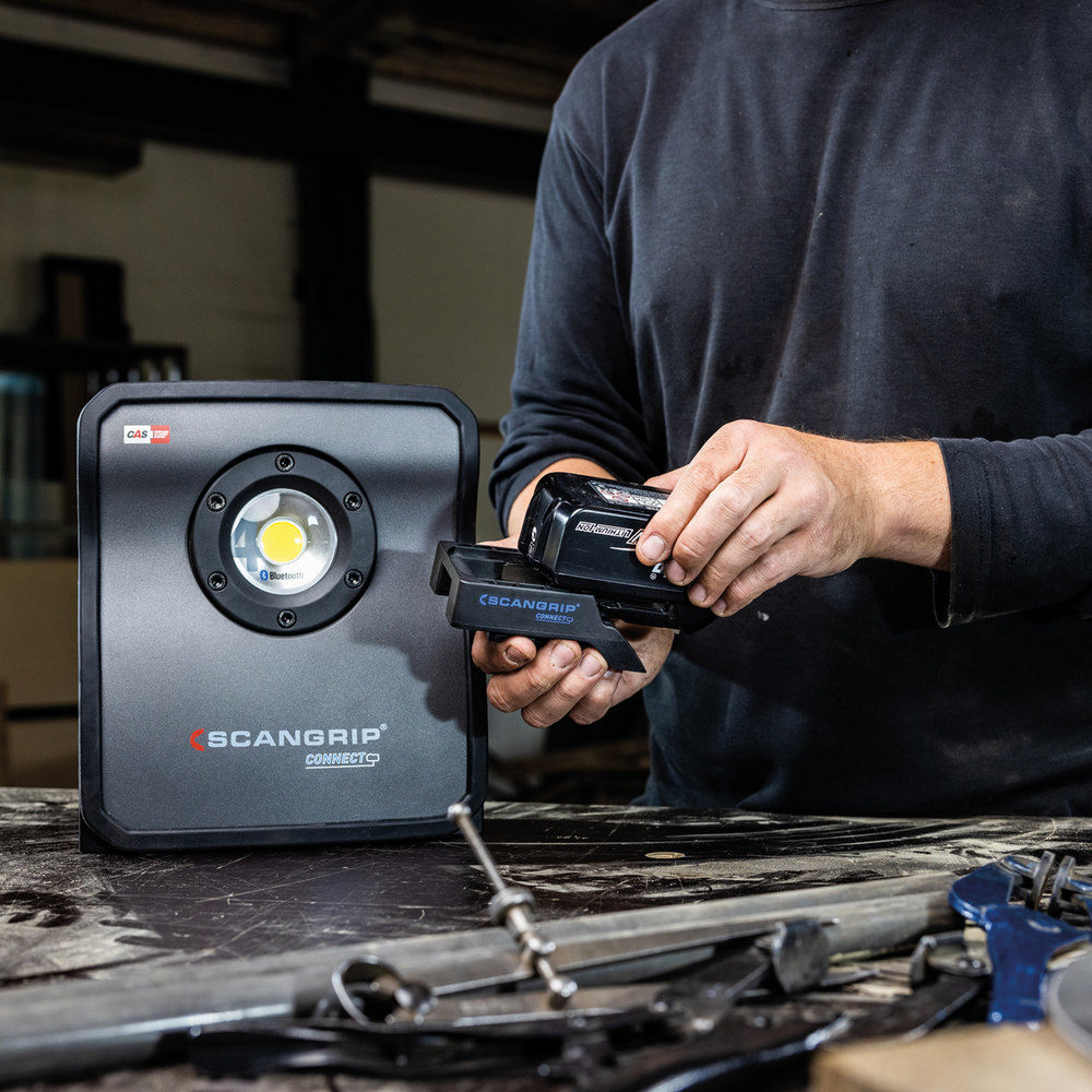 SCANGRIP Akku-Arbeitsleuchte NOVA 4 CONN ECT 400-4000Lumen ohne Akku Produktbild img16 L