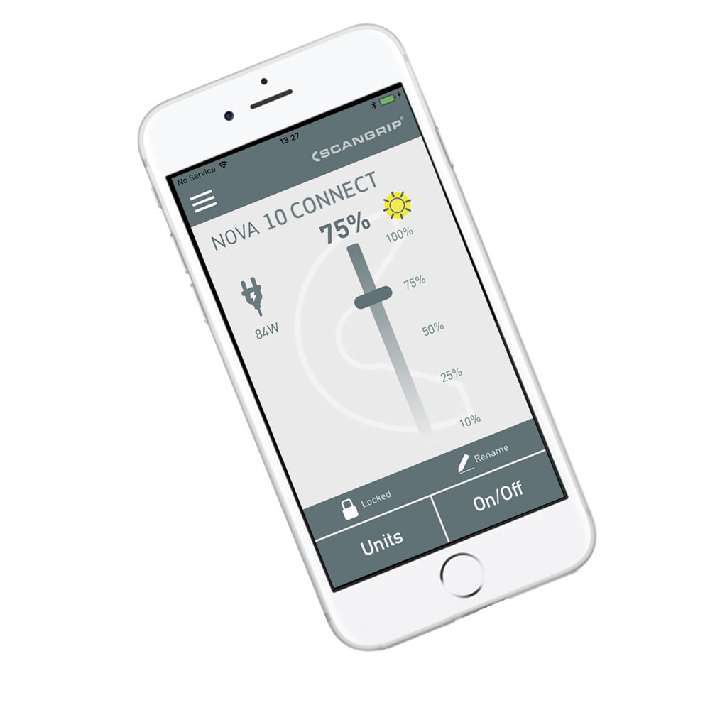 SCANGRIP Akku-Arbeitsleuchte NOVA 10 CON NECT 1000-10000Lumen ohne Akku Produktbild img4 L