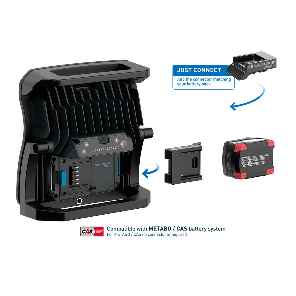 SCANGRIP Akku-Arbeitsleuchte NOVA 10 CON NECT 1000-10000Lumen ohne Akku Produktbild img17 L