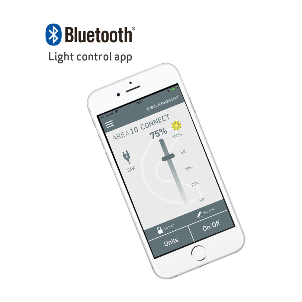 SCANGRIP Akku-Arbeitsleuchte AREA 10 CON NECT 1000-10000Lumen ohne Akku Produktbild img10 L