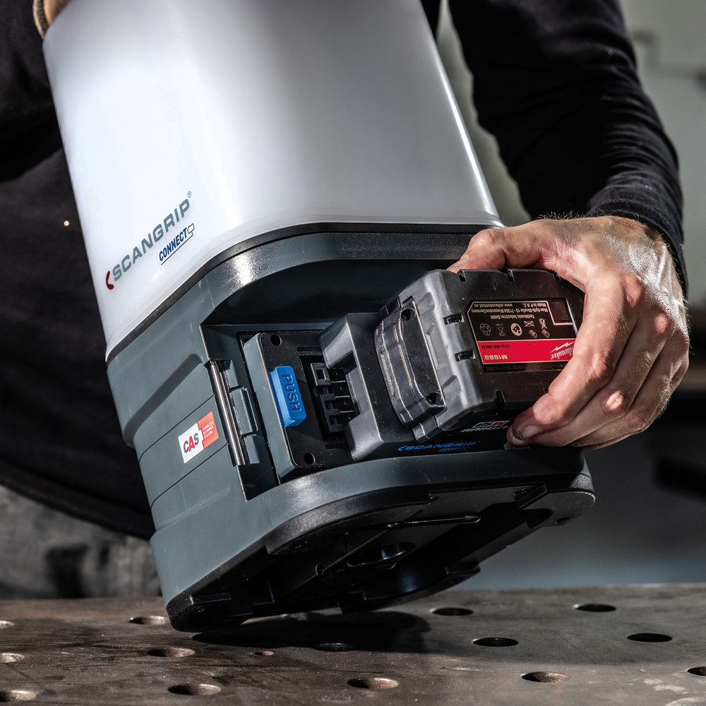 SCANGRIP Akku-Arbeitsleuchte AREA 10 CON NECT 1000-10000Lumen ohne Akku Produktbild img13 L