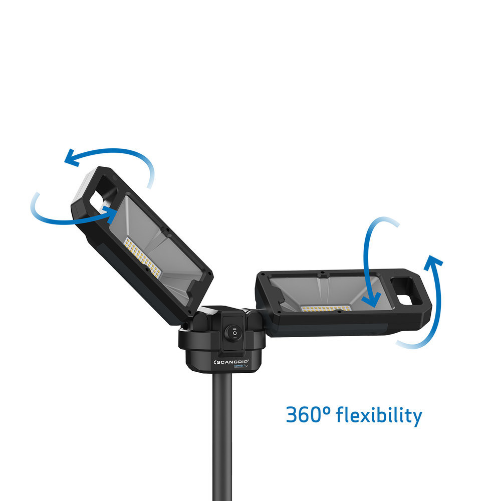 SCANGRIP Akku-Baustrahler TOWER 5 CONNEC T 2500/5000Lumen ohne Akku Produktbild img6 L