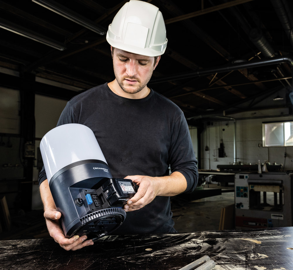 SCANGRIP Akku-Arbeitsleuchte AREA 6 CONN ECT 3000-6000Lumen ohne Akku Produktbild img12 L
