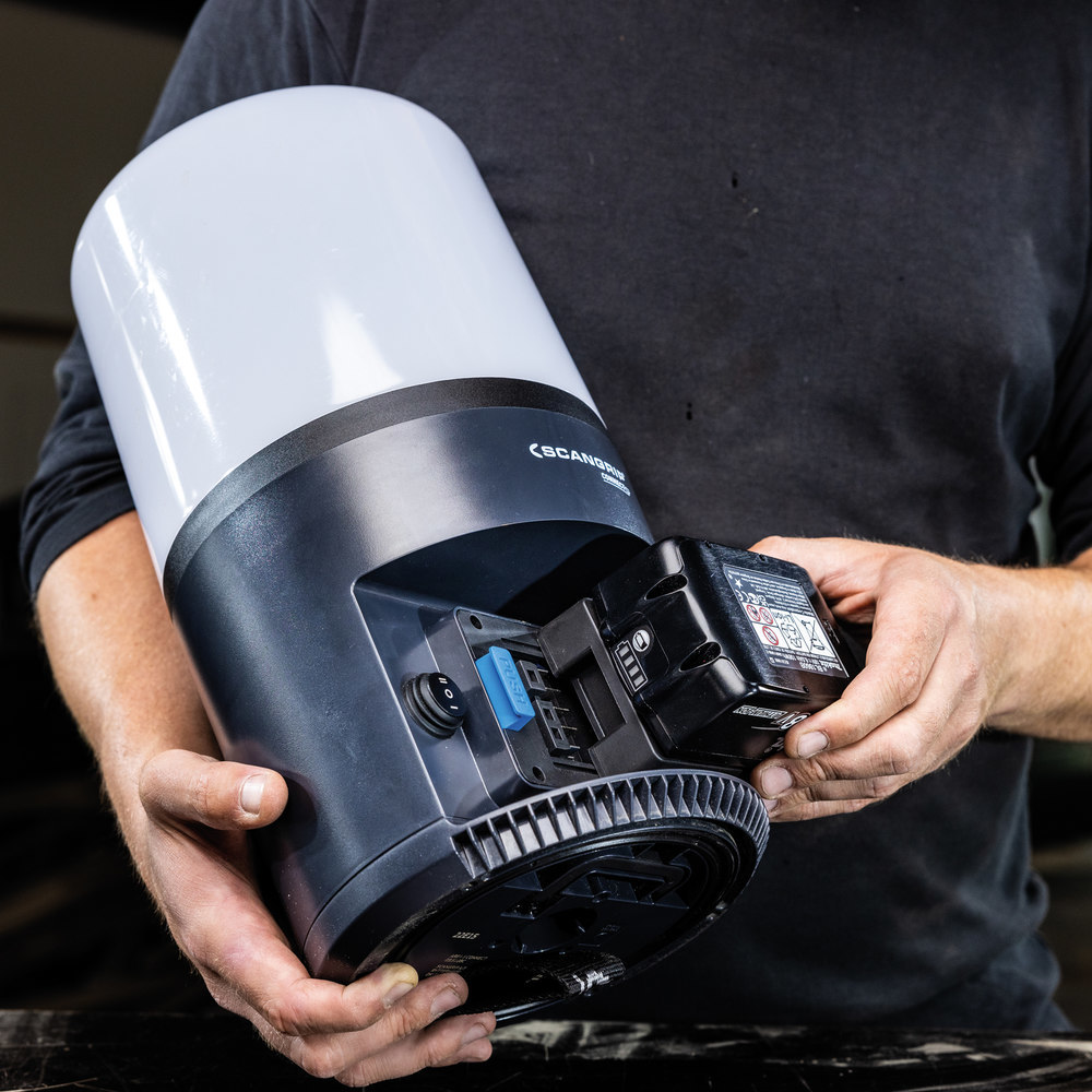 SCANGRIP Akku-Arbeitsleuchte AREA 6 CONN ECT 3000-6000Lumen ohne Akku Produktbild img16 L