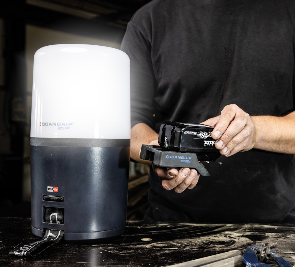 SCANGRIP Akku-Arbeitsleuchte AREA 6 CONN ECT 3000-6000Lumen ohne Akku Produktbild img13 L