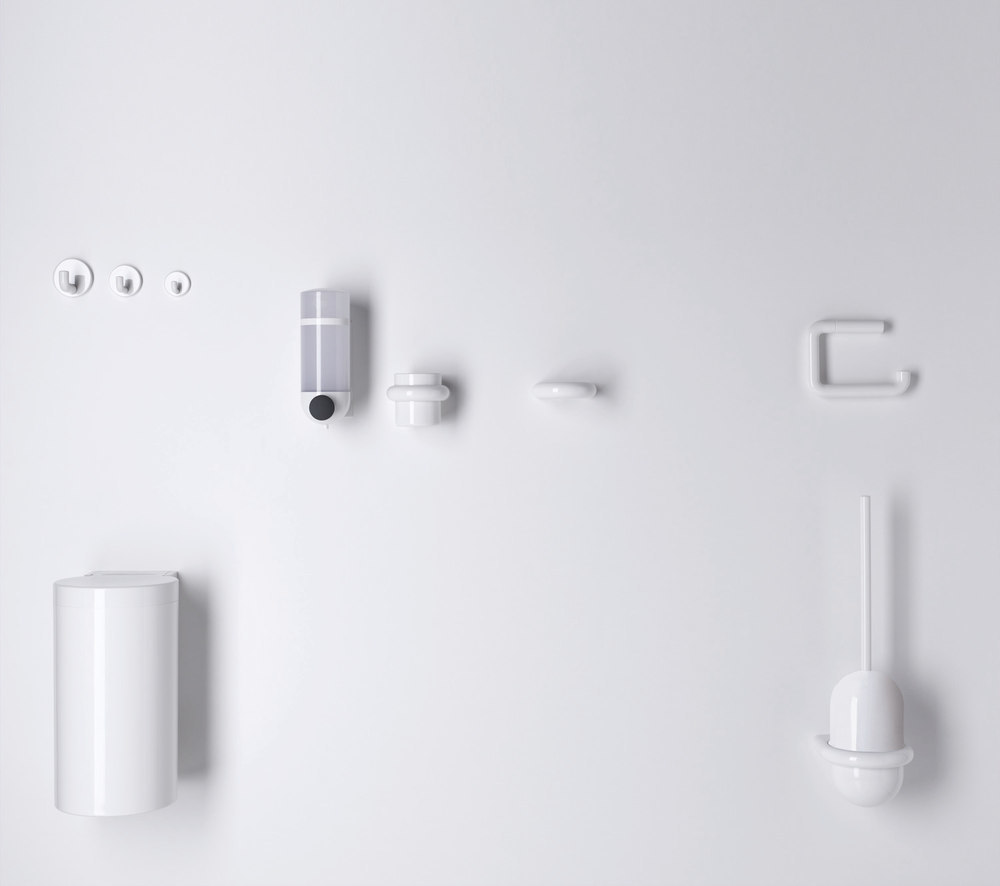 HEWI WC-Bürstengarnitur 477.20.100 B 141xH 470xT 140mm,reinweiß Produktbild img2 L