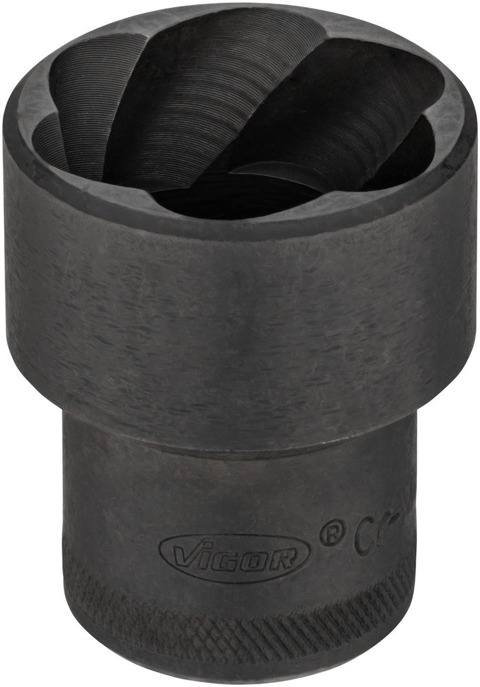 Vigor Schraubenausdreher-Satz spiralgenutet 1/2" 34mm mit Austreiber 14-teilig 6-19mm Produktbild img1 L