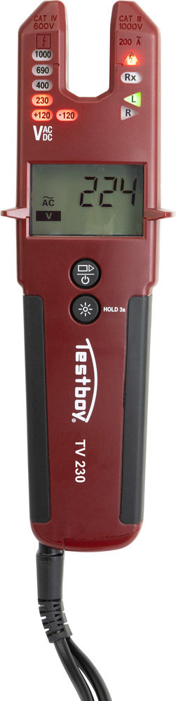 Testboy Spannungsprüfer TV 230 mit Zange nfunktion Produktbild img1 L
