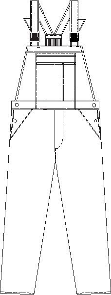 Planam Latzhose 0833 weiß, Größe 52 Produktbild img32 L