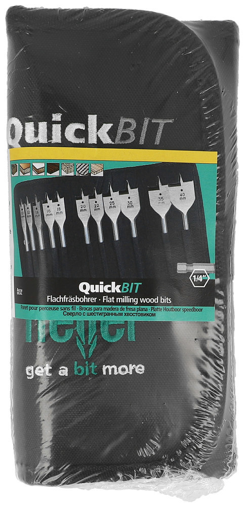 heller Flachfräsbohrersatz Quick 11-tlg. Rolltasche Heller Produktbild img1 L