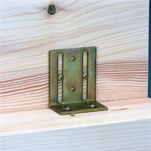 GAH Verstellwinkel, 40x77x65x3mm,Stahl roh,gelb, galvanisch verzinkt Produktbild img2 L