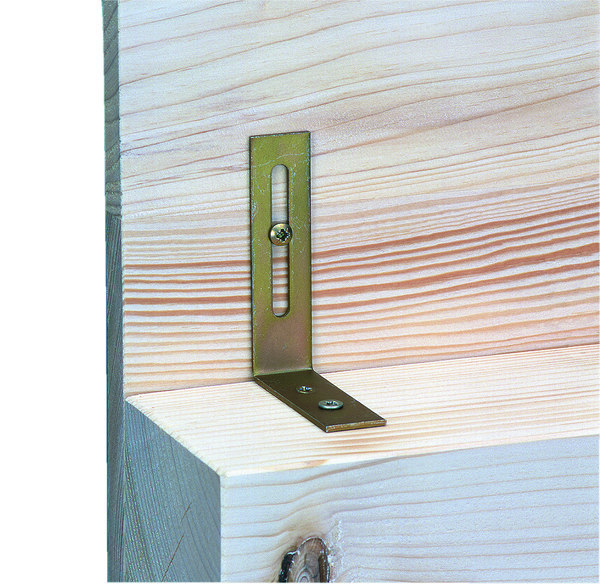 GAH Verstellwinkel, 65x80x20x2,5mm,Stahl roh,gelb, galvanisch verzinkt Produktbild img2 L