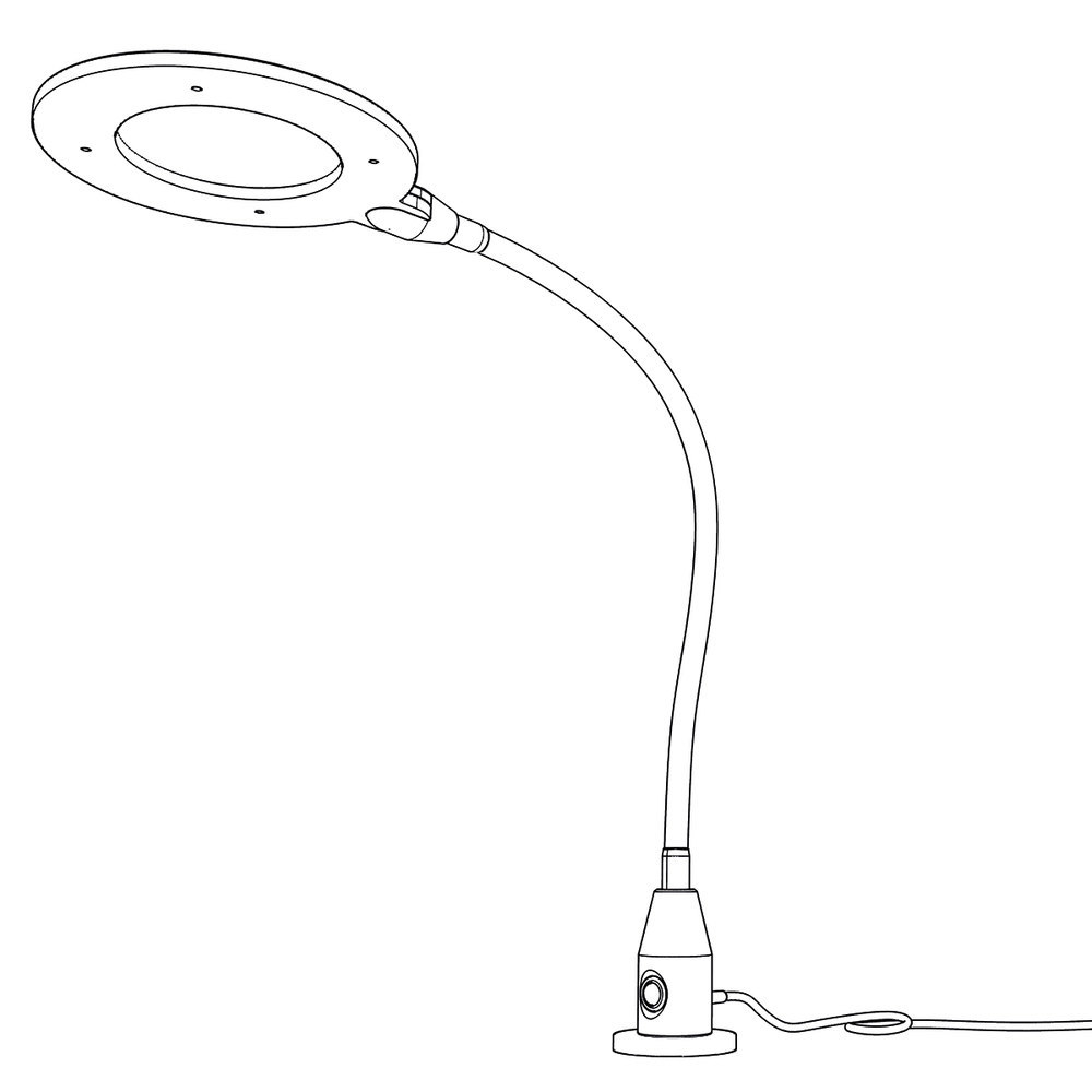 Bauer & Böcker LED-Leuchtenlupe Slim Produktbild img3 L