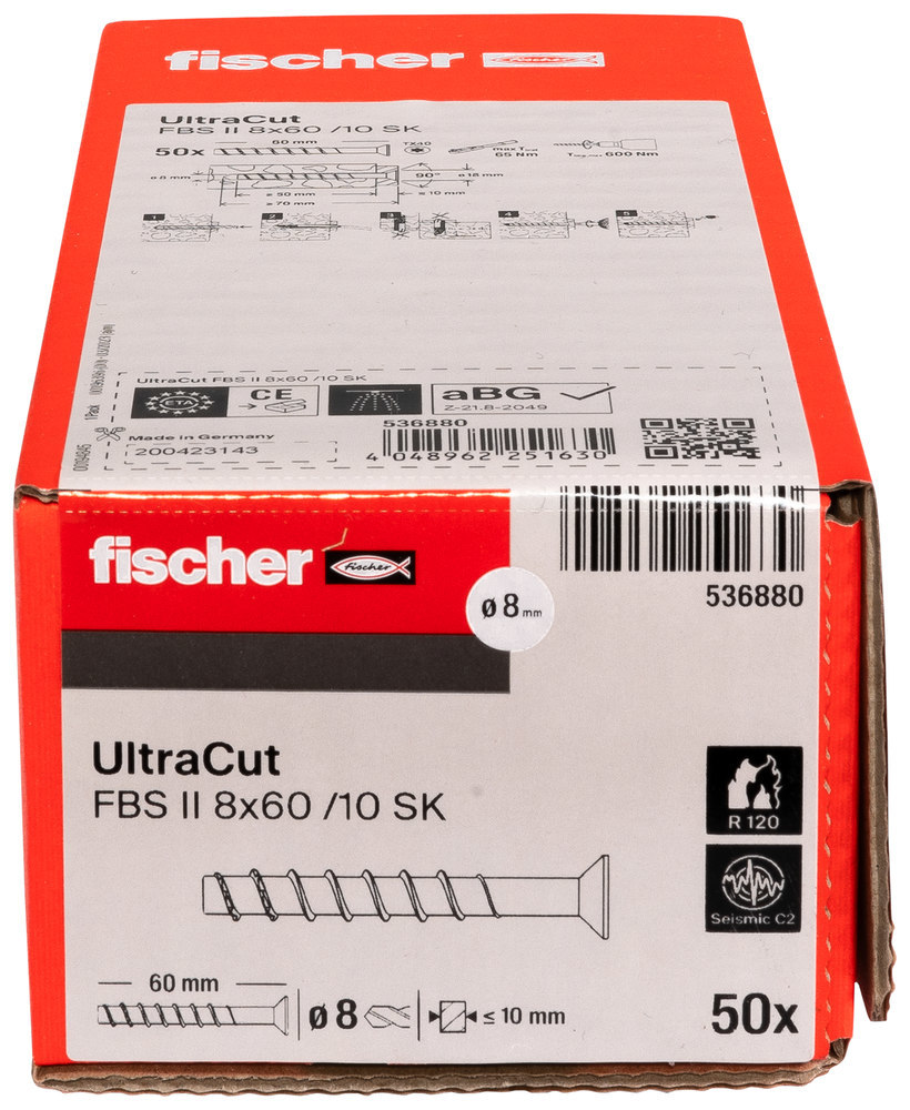 fischer Betonschraube ULTRACUT FBS II SK Produktbild img2 L