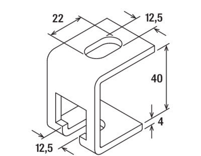 fischer Aufhängebügel AHB Stahl,zn,Gewinde:M 8, M10,M12 Produktbild img3 L