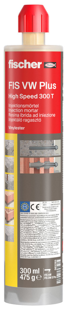 fischer Hochleistungsmörtel FIS VW Plus 300 T Produktbild img1 L