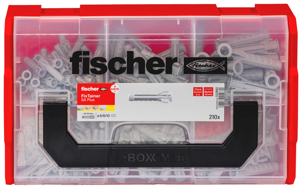 fischer Spreizdübel, Nylon, FIXtainer SX-Dübel-Box Produktbild img1 L