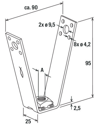 fischer Trapezhänger Deckenabhänger TZ A M10 Produktbild img4 L