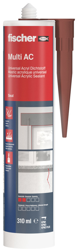 fischer Acryldichtstoff DA BR Farbe:braun,Füllmenge:310 ml Produktbild img1 L