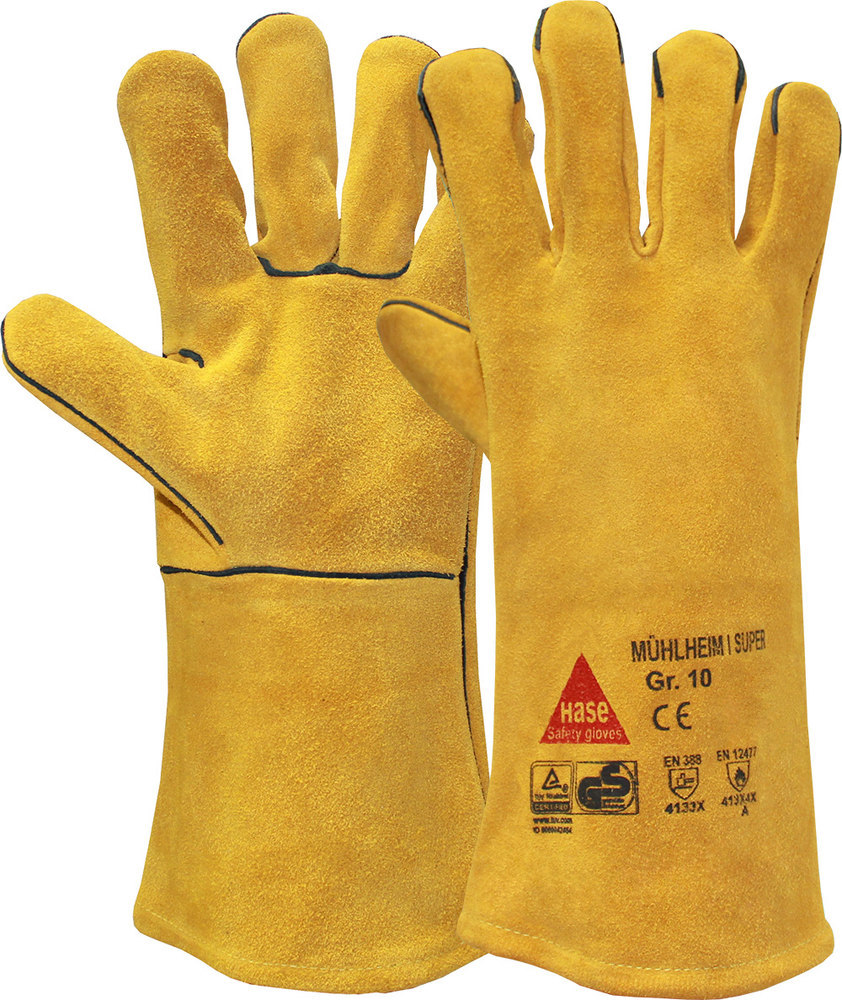 Hase Safety Gloves Schweißerhandschuh Mühlheim-I-Super, Kat. II, natur, 10 Produktbild img1 L