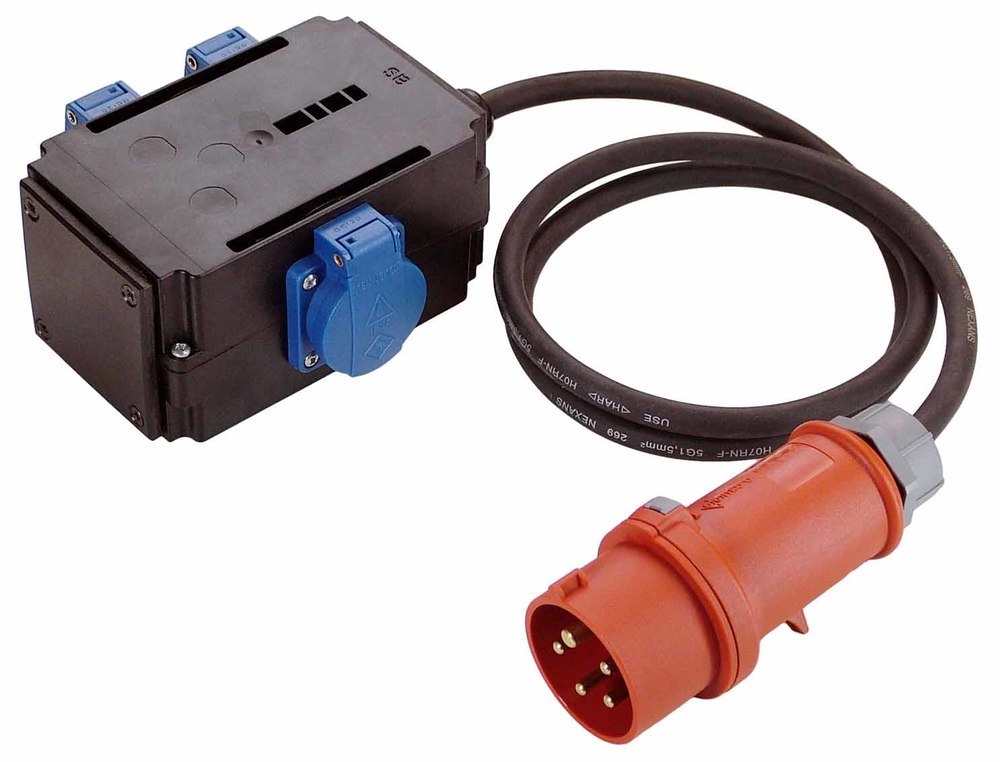 as Schwabe TechnikProdukte MIXO-Adapter "NAGOLD" E: 400V/16A m.1,5m5G1,5 A: 3x230V Produktbild img1 L