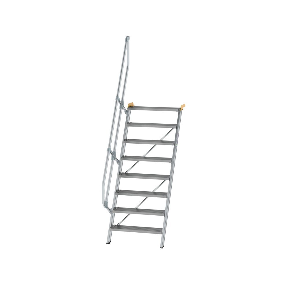 GÜNZBURGER STEIGTECHNIK Treppe 60° Stufenbreite Aluminium geriffelt Produktbild img1 L