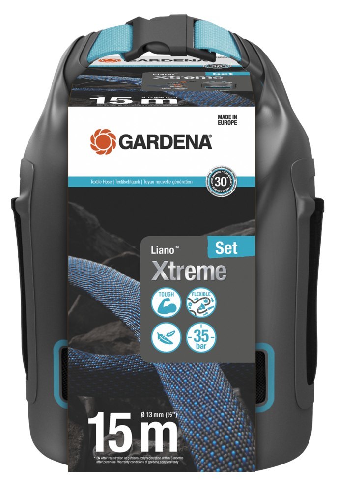 Gardena Textilschlauch Liano? Xtreme 1/2", 15 m Set + Tasche Produktbild img1 L